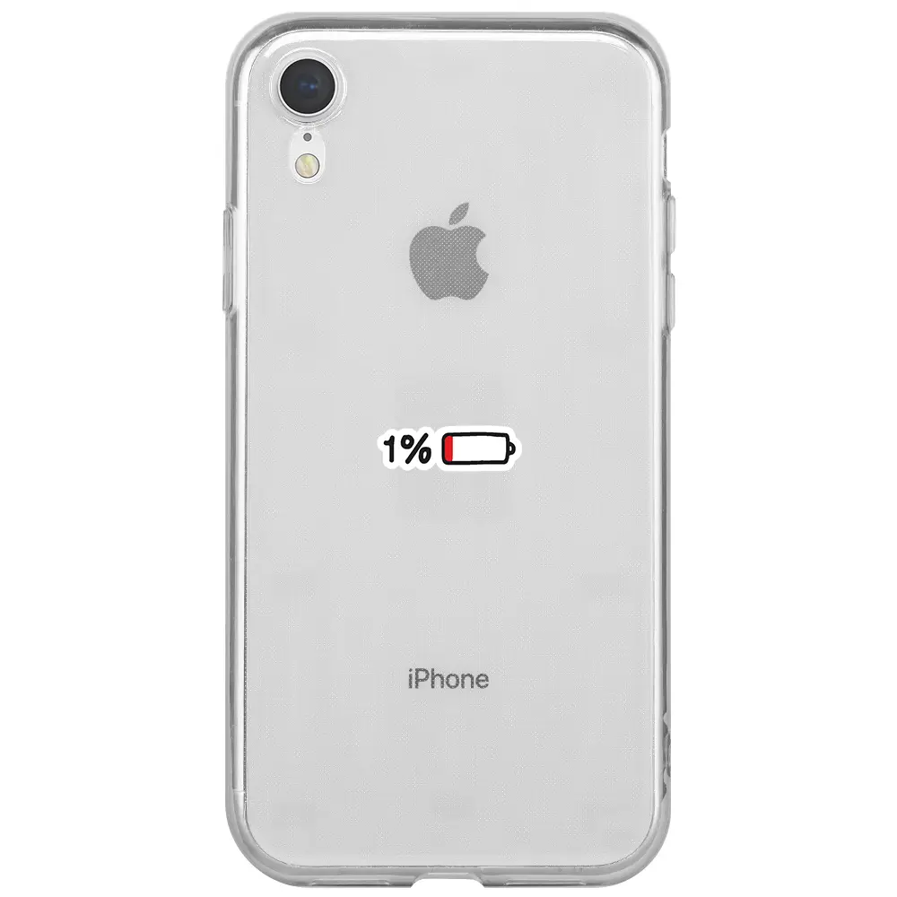 Apple iPhone XR Şeffaf Telefon Kılıfı - Low Charge