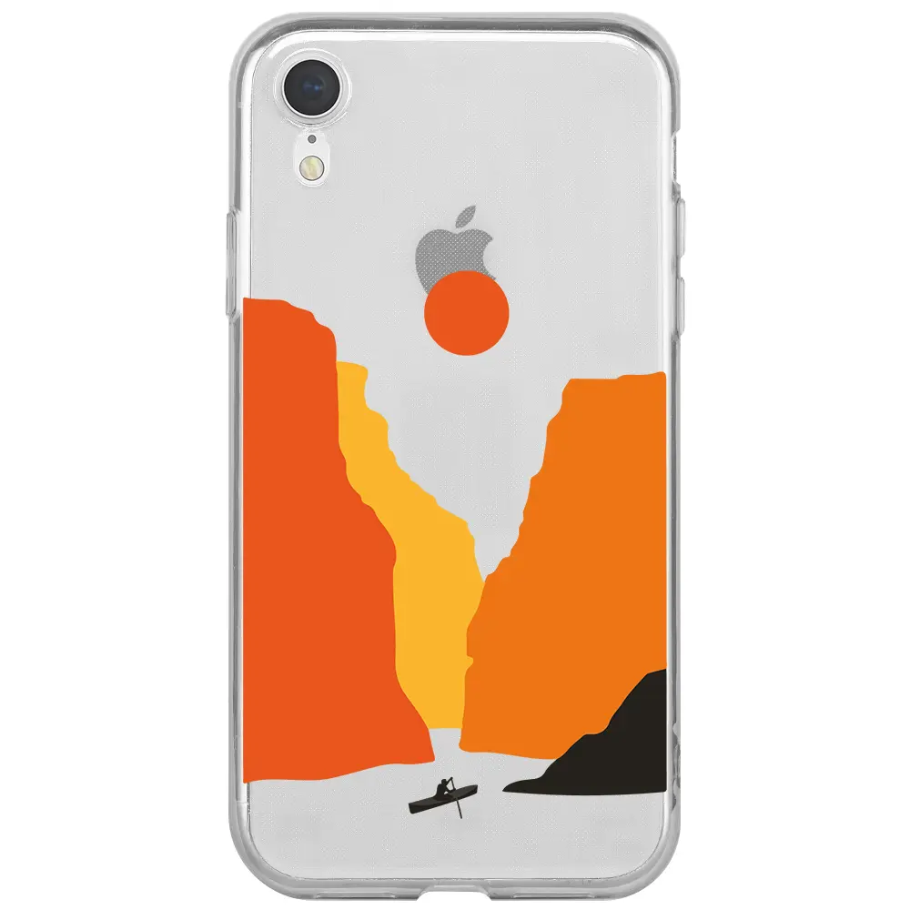 Apple iPhone XR Şeffaf Telefon Kılıfı - Manzara 3