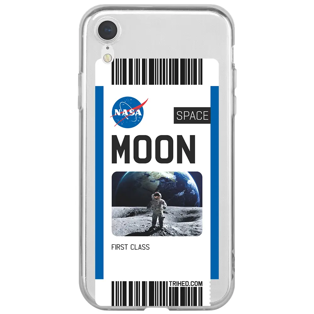 Apple iPhone XR Şeffaf Telefon Kılıfı - Moon Bileti