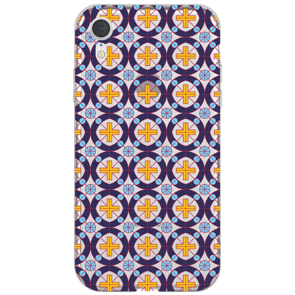 Apple iPhone XR Şeffaf Telefon Kılıfı - Ottomans Tiles
