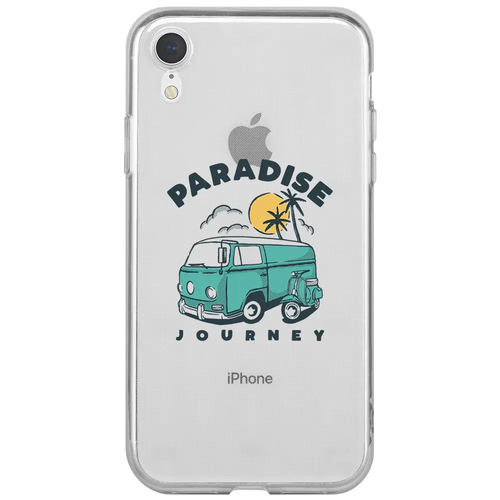 Apple iPhone XR Şeffaf Telefon Kılıfı - Paradise