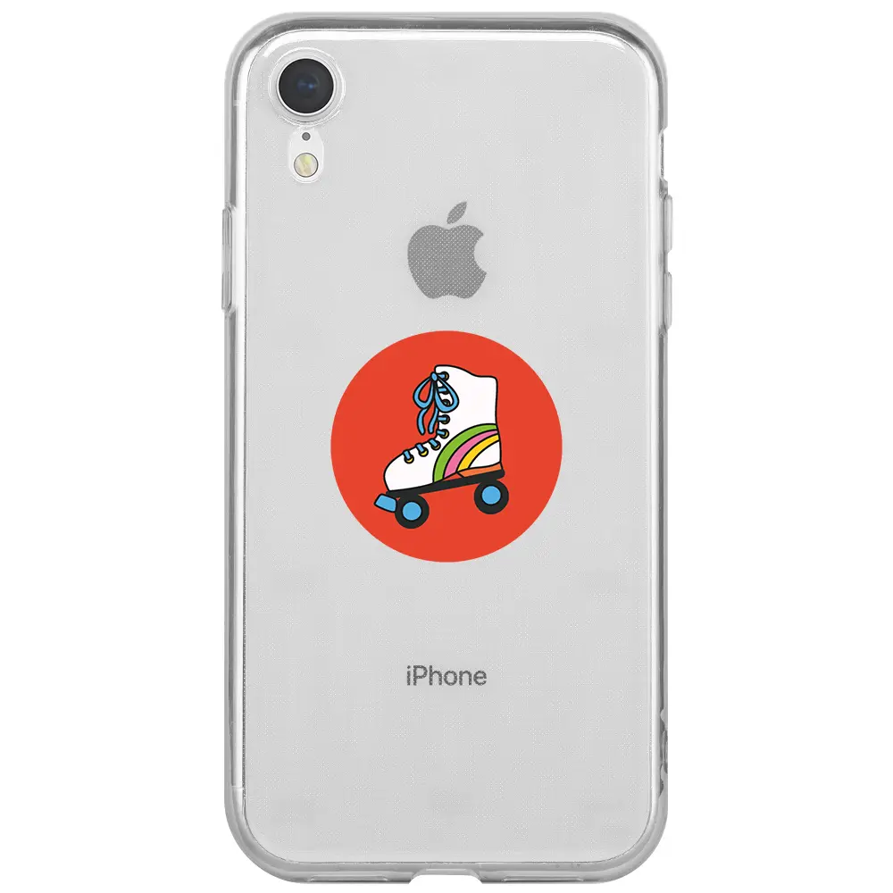 Apple iPhone XR Şeffaf Telefon Kılıfı - Paten