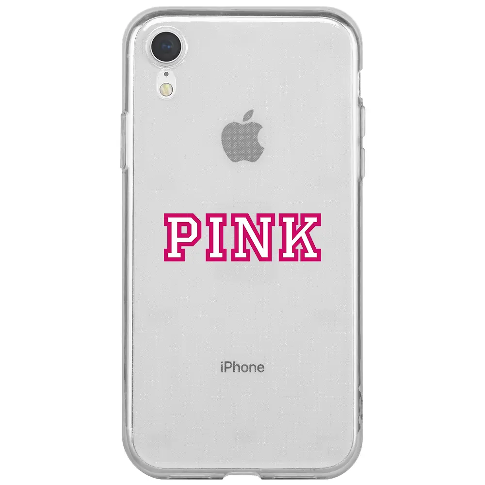 Apple iPhone XR Şeffaf Telefon Kılıfı - Pink
