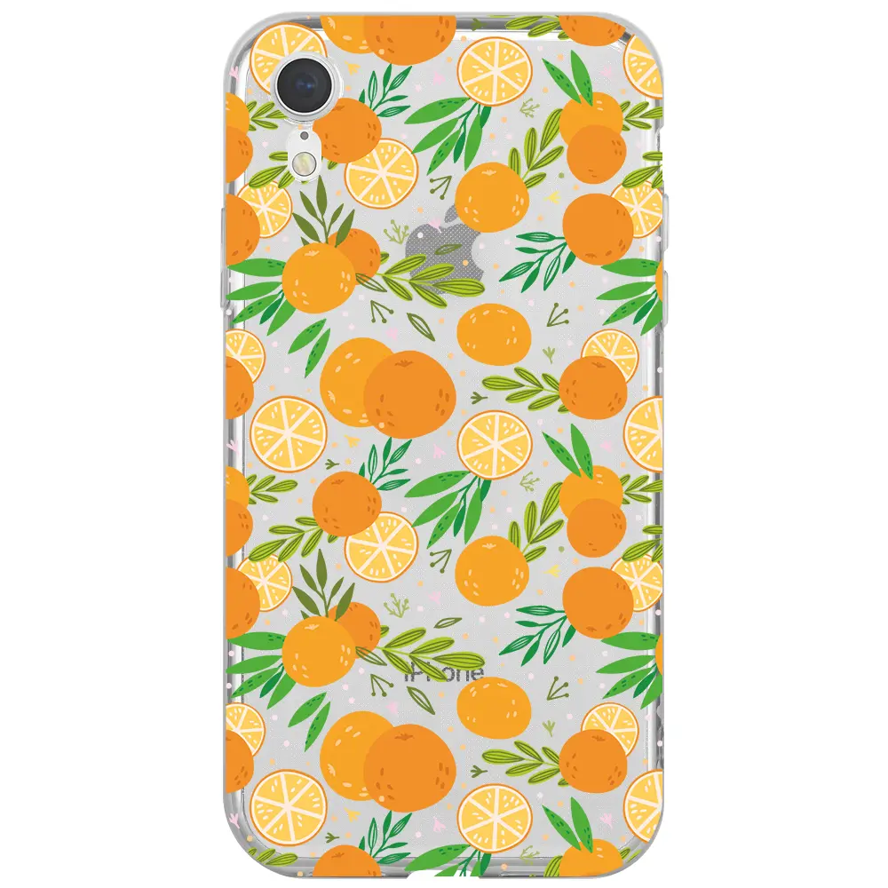 Apple iPhone XR Şeffaf Telefon Kılıfı - Portakal Bahçesi 2
