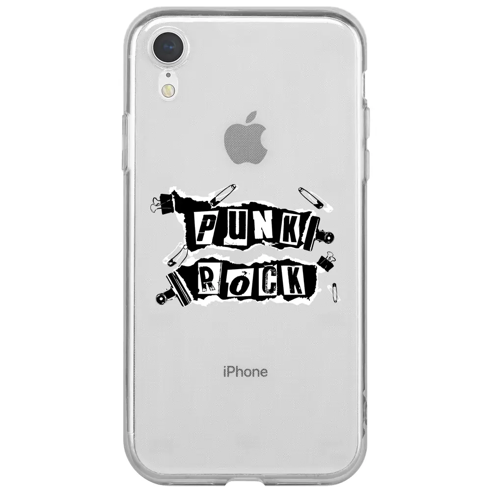 Apple iPhone XR Şeffaf Telefon Kılıfı - Punk Rock