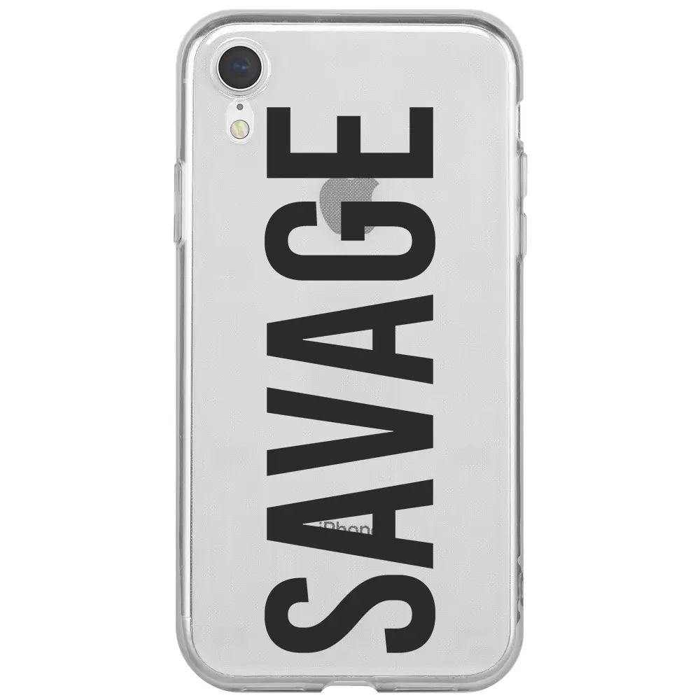 Apple iPhone XR Şeffaf Telefon Kılıfı - Savage
