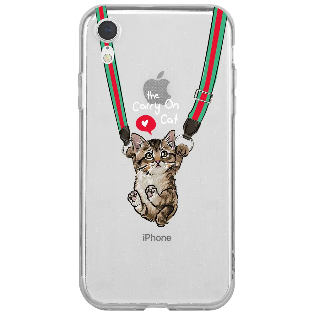 Apple iPhone XR Şeffaf Telefon Kılıfı - Sevimli Yavru Kedi