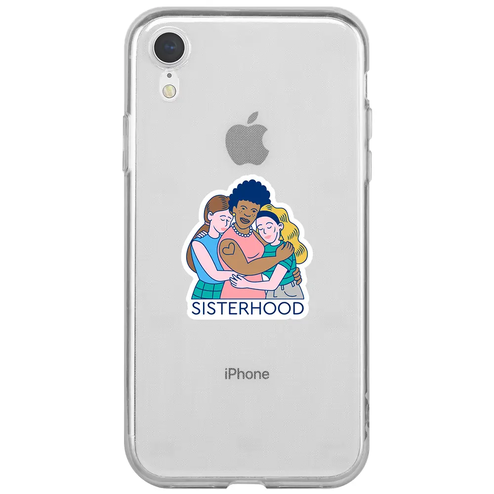 Apple iPhone XR Şeffaf Telefon Kılıfı - Sisterhood