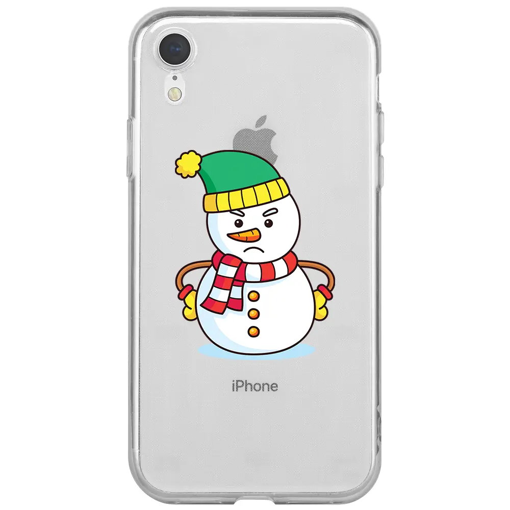 Apple iPhone XR Şeffaf Telefon Kılıfı - Snowman 3