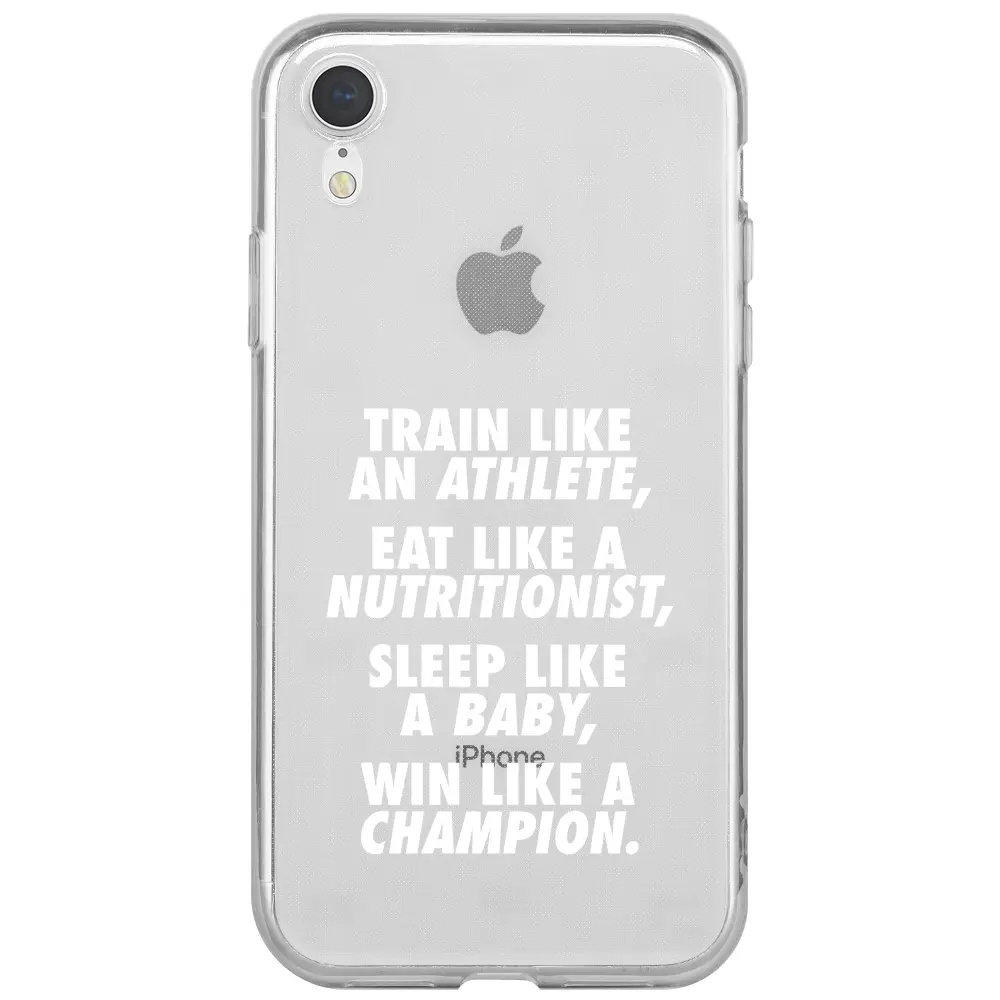 Apple iPhone XR Şeffaf Telefon Kılıfı - Sporcu Sözlüğü