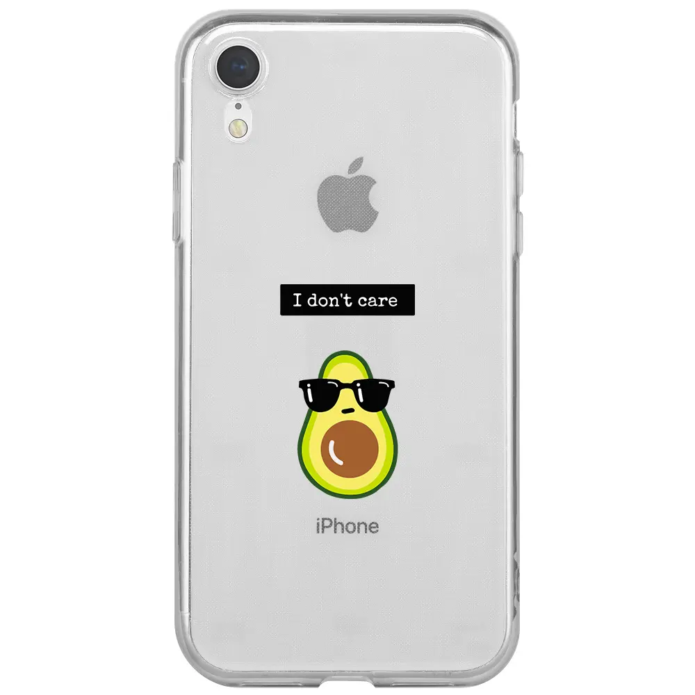Apple iPhone XR Şeffaf Telefon Kılıfı - Thug Avokado