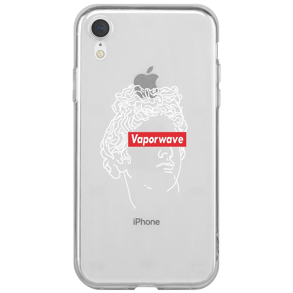 Apple iPhone XR Şeffaf Telefon Kılıfı - Vaporwave