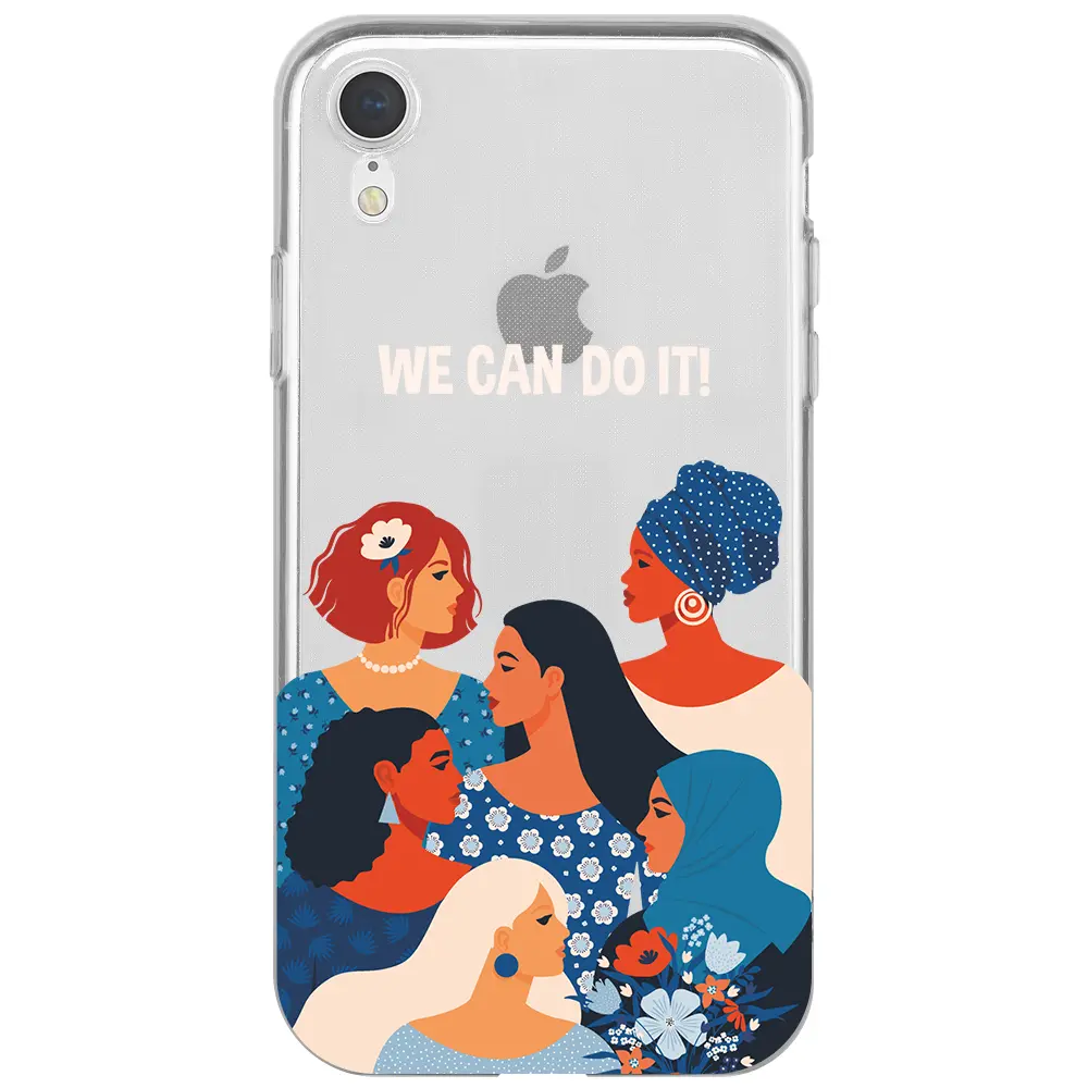 Apple iPhone XR Şeffaf Telefon Kılıfı - We Can Do It! 2