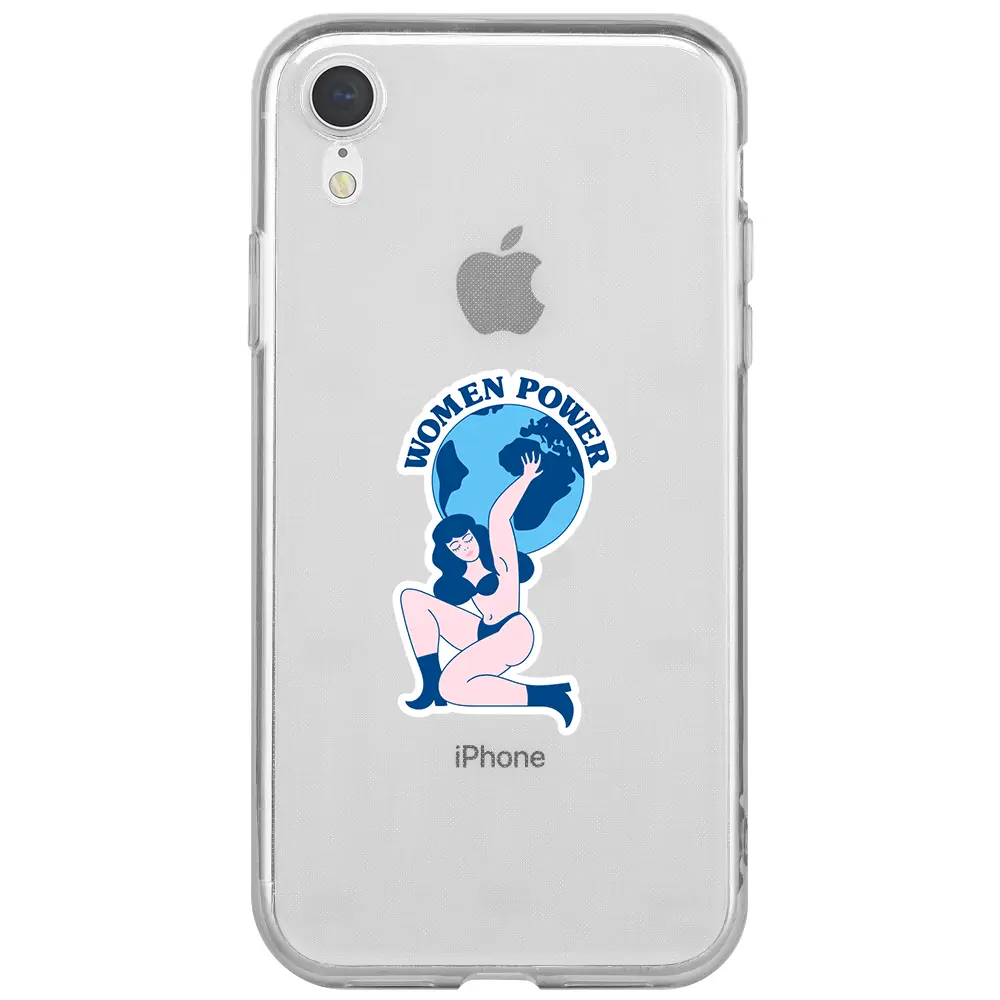 Apple iPhone XR Şeffaf Telefon Kılıfı - World Up Woman