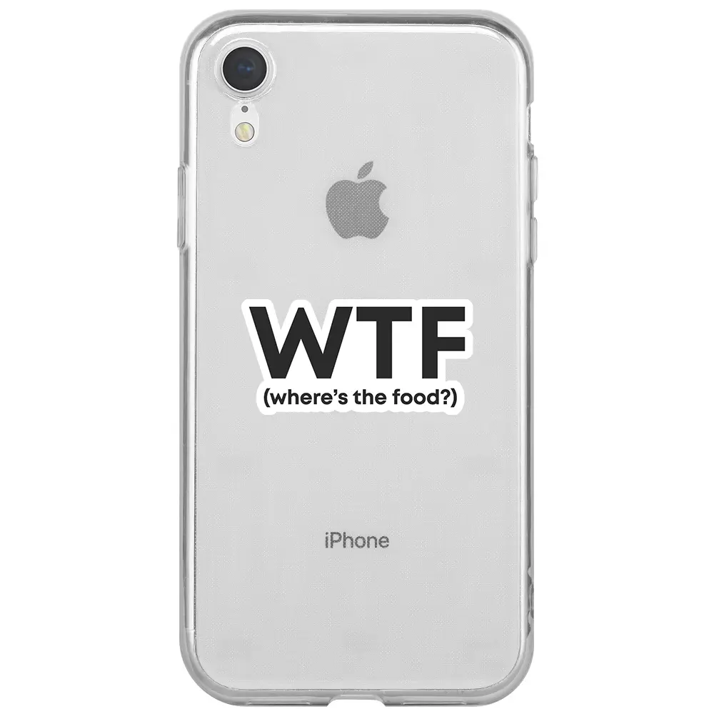 Apple iPhone XR Şeffaf Telefon Kılıfı - WTF