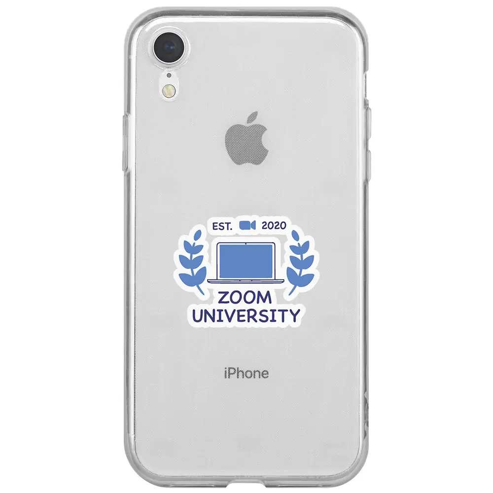 Apple iPhone XR Şeffaf Telefon Kılıfı - Zoom Üniversitesi