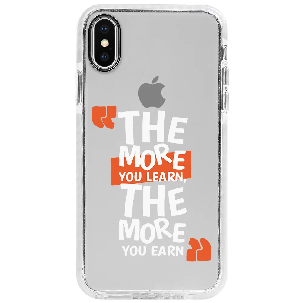 Apple iPhone XS Beyaz Impact Premium Telefon Kılıfı - The More