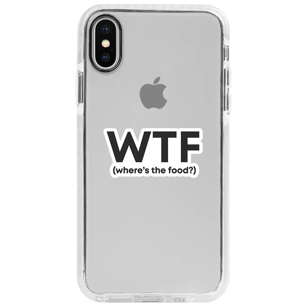 Apple iPhone XS Beyaz Impact Premium Telefon Kılıfı - WTF