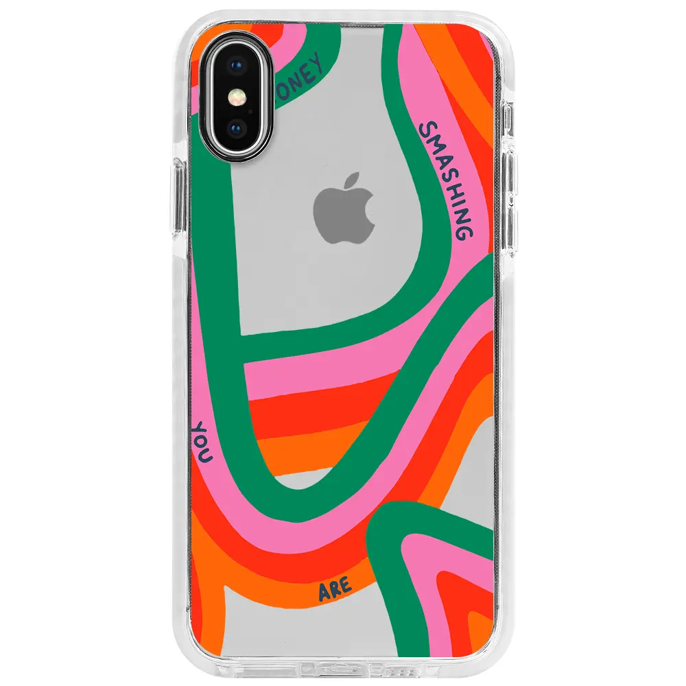 Apple iPhone XS Beyaz Impact Premium Telefon Kılıfı - You are Colors