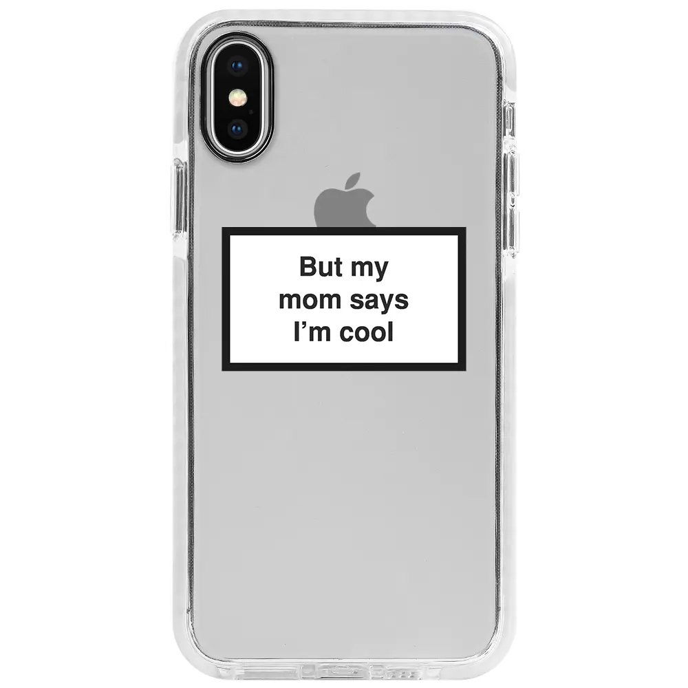 Apple iPhone XS Max Beyaz Impact Premium Telefon Kılıfı - I'm cool