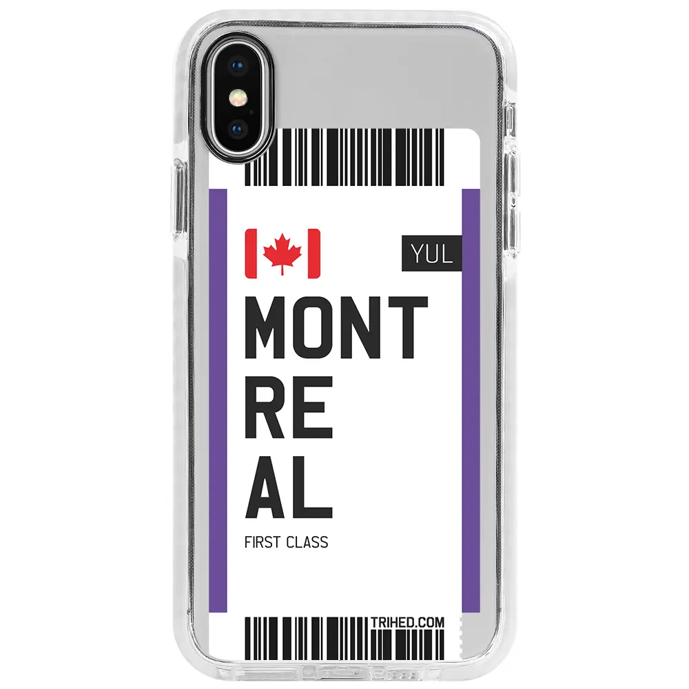 Apple iPhone XS Max Beyaz Impact Premium Telefon Kılıfı - Montreal Bileti