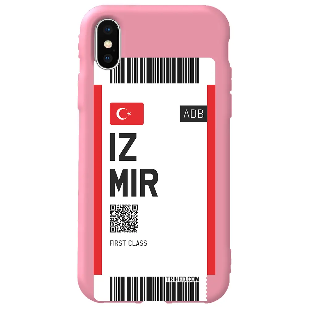Apple iPhone XS Max Pembe Renkli Silikon Telefon Kılıfı - İzmir Bileti