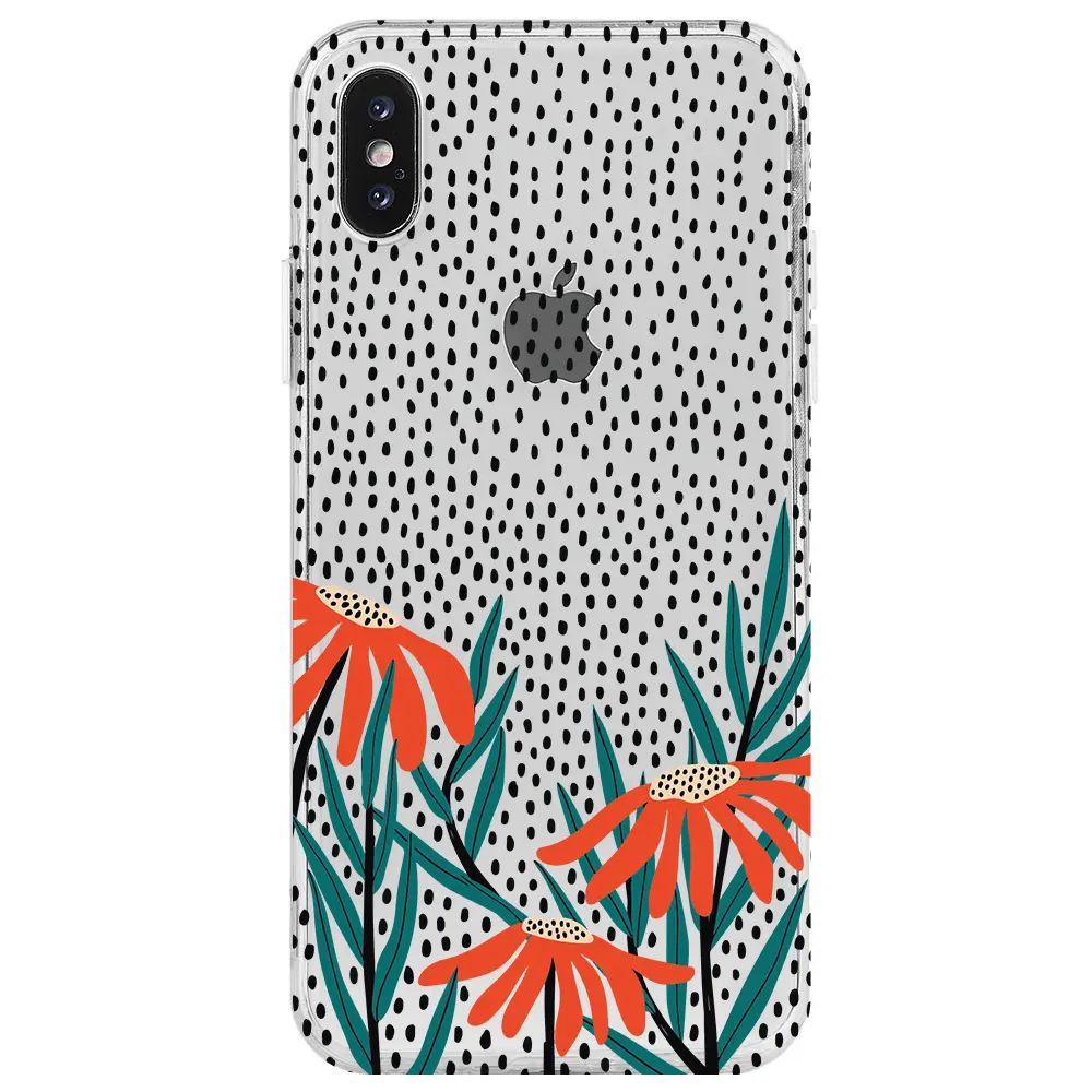 Apple iPhone XS Max Şeffaf Telefon Kılıfı - Ay Çiçeği