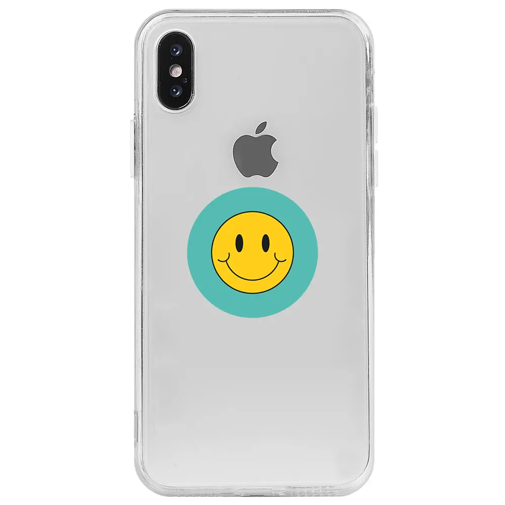 Apple iPhone XS Max Şeffaf Telefon Kılıfı - Smile 2