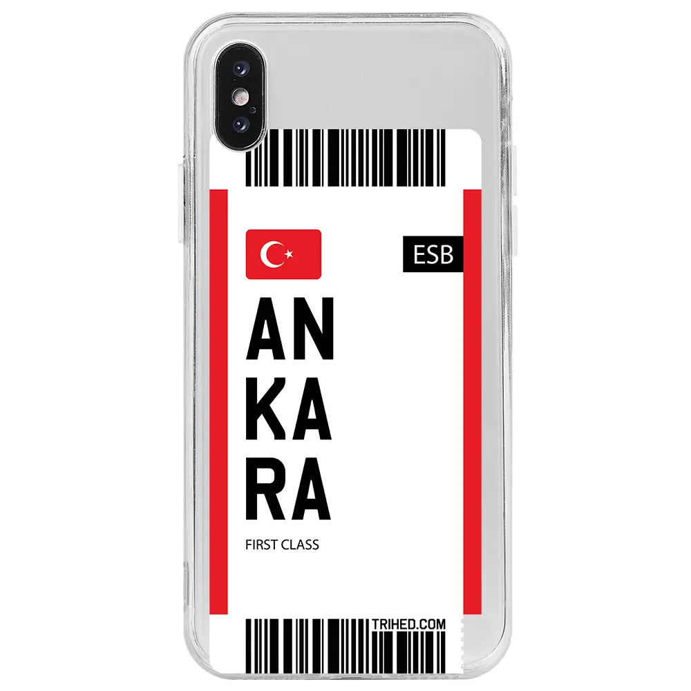 Apple iPhone XS Şeffaf Telefon Kılıfı - Ankara Bileti