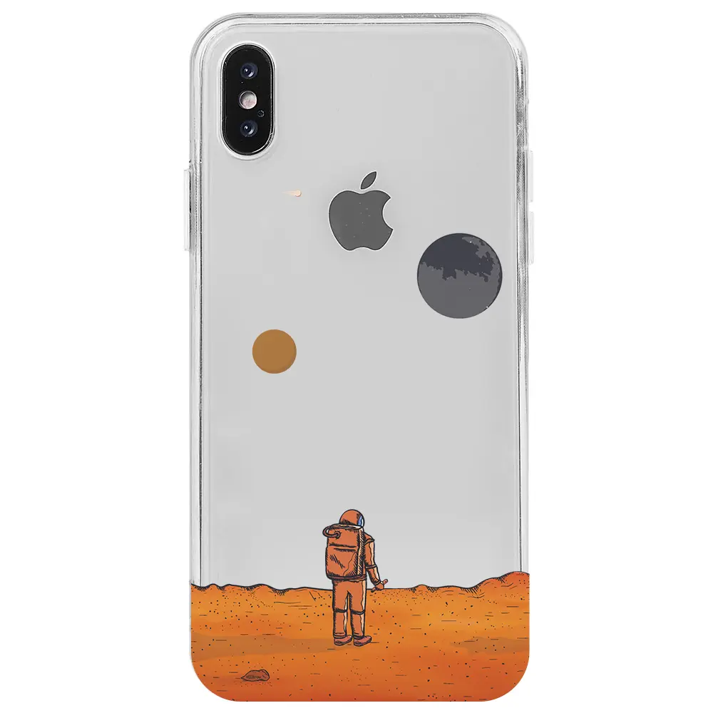 Apple iPhone XS Şeffaf Telefon Kılıfı - Mars