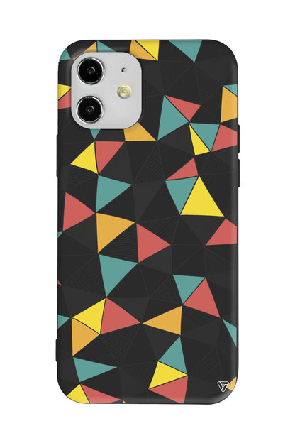 Mosaic Lansman Model İçi Kadife Silikon Telefon Kılıfı