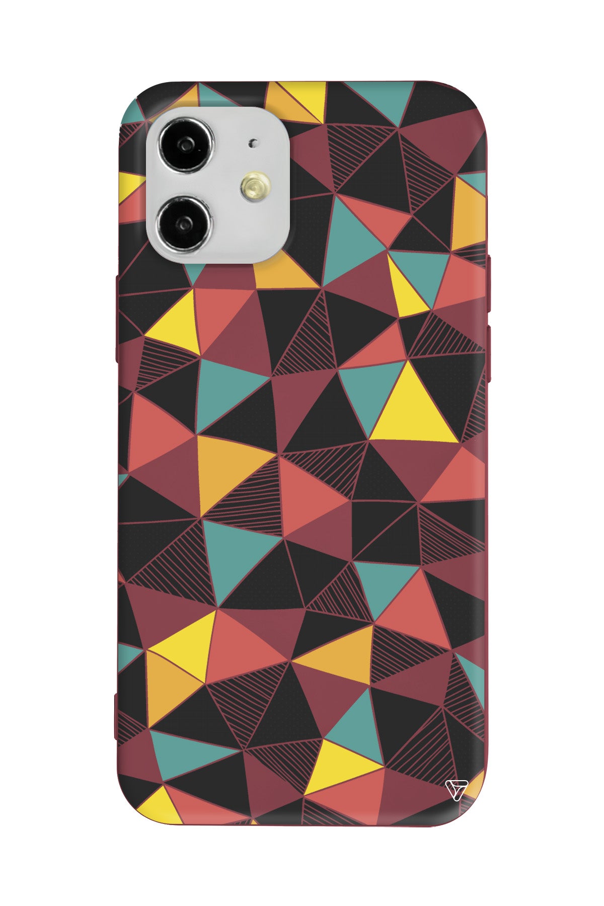 Mosaic Lansman Model İçi Kadife Silikon Telefon Kılıfı