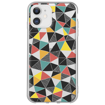 Mosaic Lansman Model İçi Kadife Silikon Telefon Kılıfı