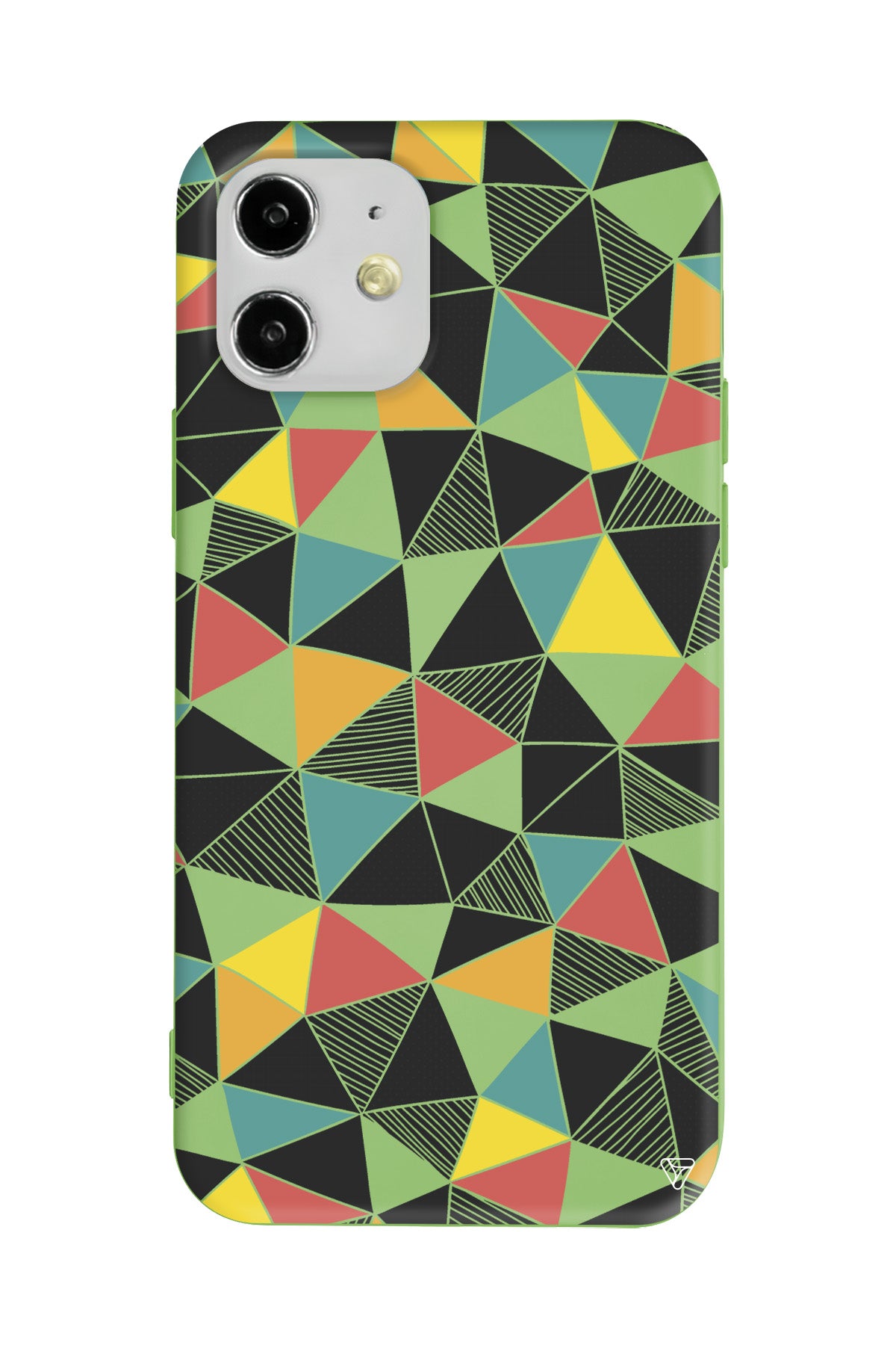 Mosaic Lansman Model İçi Kadife Silikon Telefon Kılıfı