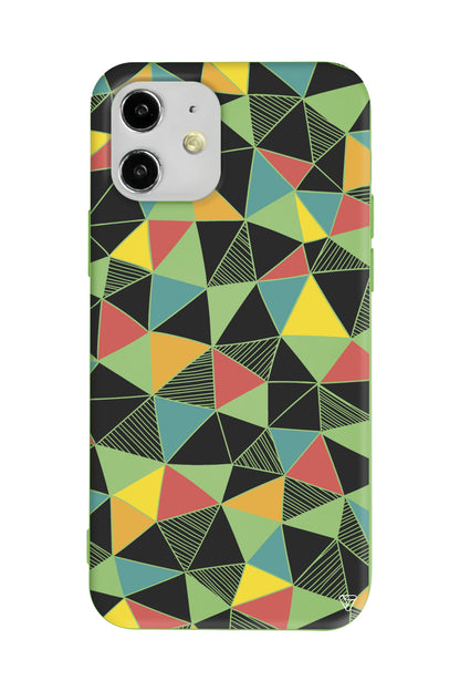 Mosaic Lansman Model İçi Kadife Silikon Telefon Kılıfı