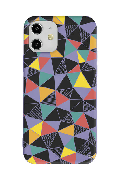 Mosaic Lansman Model İçi Kadife Silikon Telefon Kılıfı