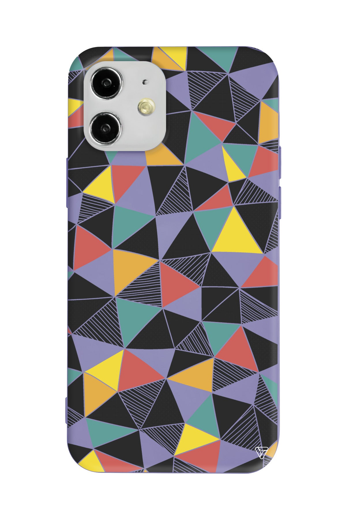 Mosaic Lansman Model İçi Kadife Silikon Telefon Kılıfı