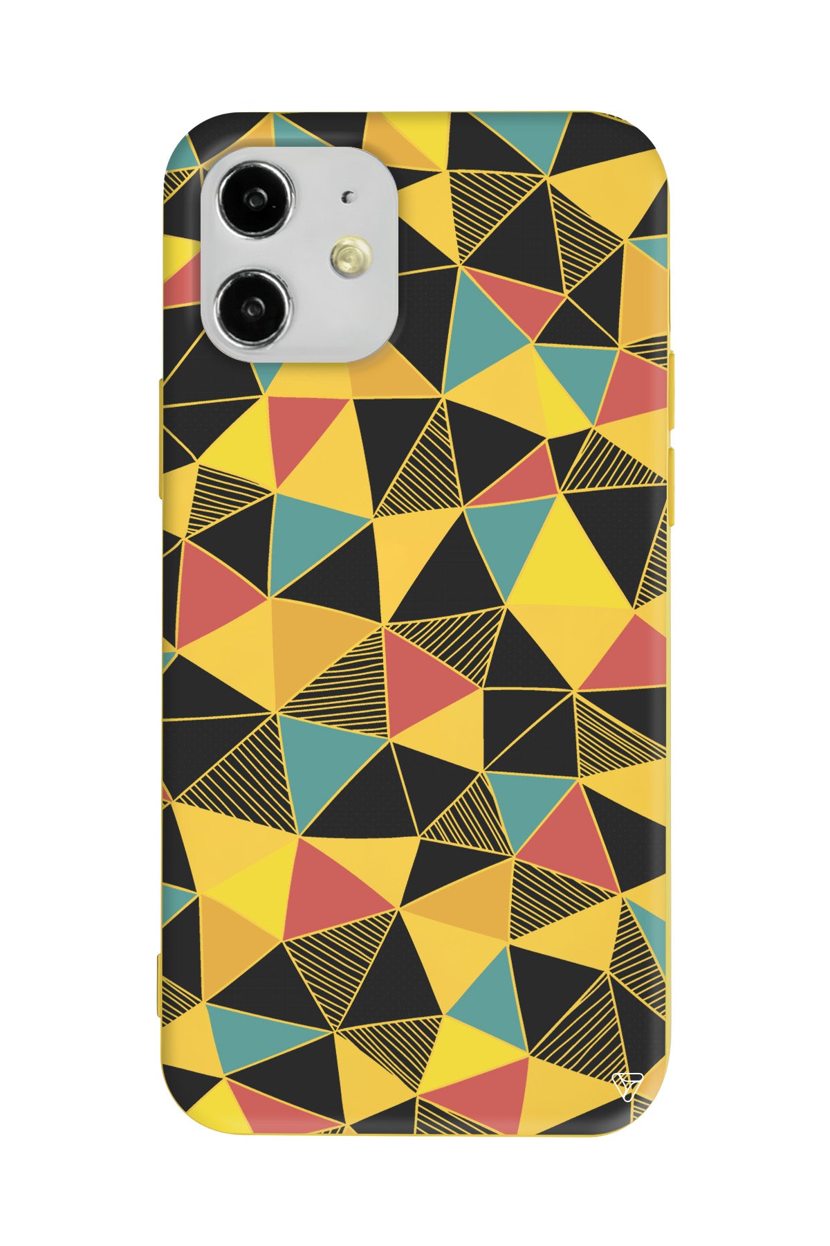 Mosaic Lansman Model İçi Kadife Silikon Telefon Kılıfı