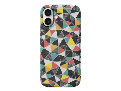 Mosaic Lansman Model İçi Kadife Silikon Telefon Kılıfı