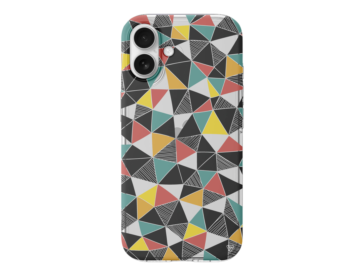 Mosaic Lansman Model İçi Kadife Silikon Telefon Kılıfı