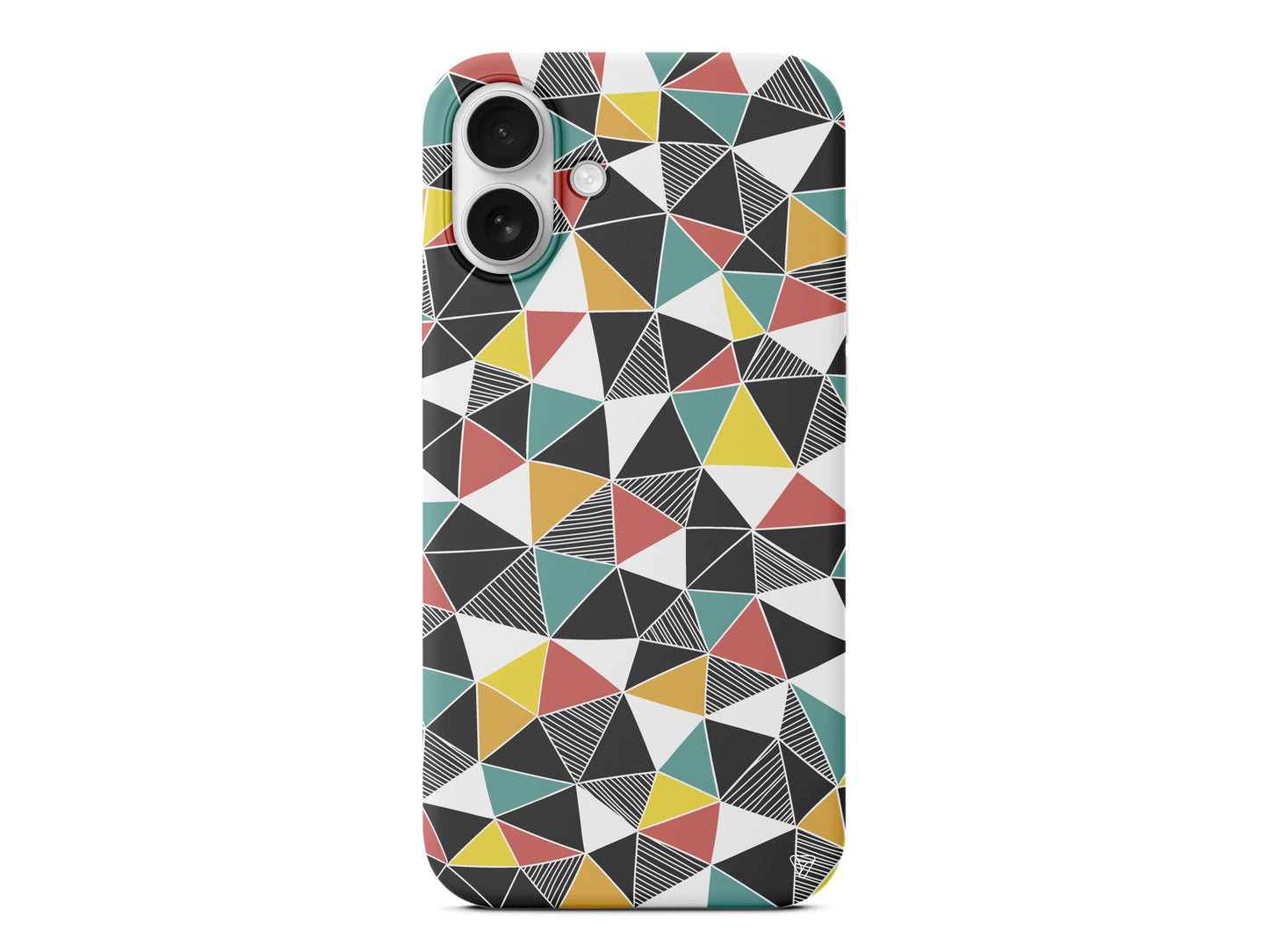 Mosaic Lansman Model İçi Kadife Silikon Telefon Kılıfı