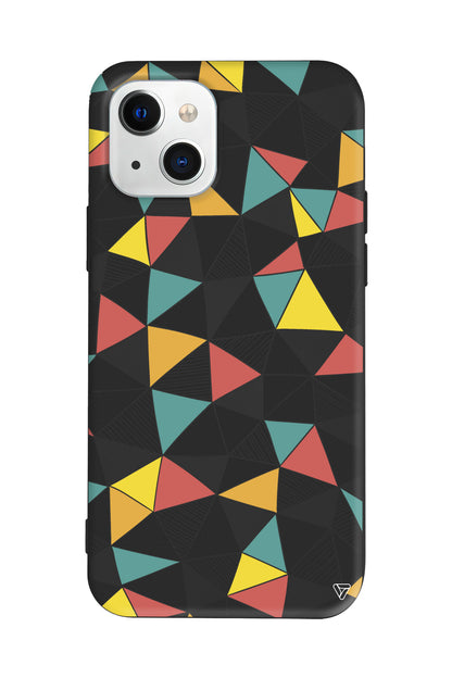 Mosaic Lansman Model İçi Kadife Silikon Telefon Kılıfı