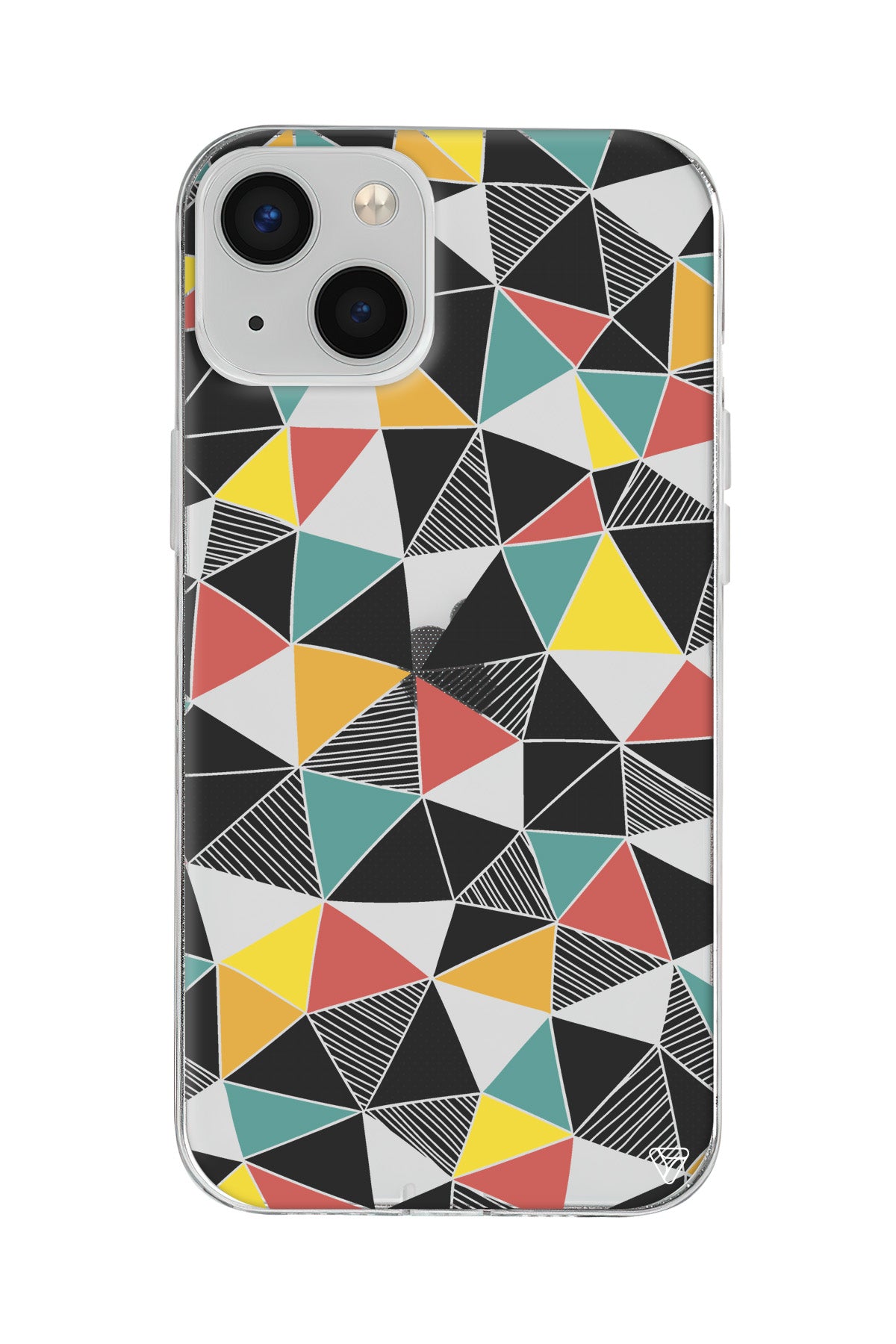 Mosaic Lansman Model İçi Kadife Silikon Telefon Kılıfı