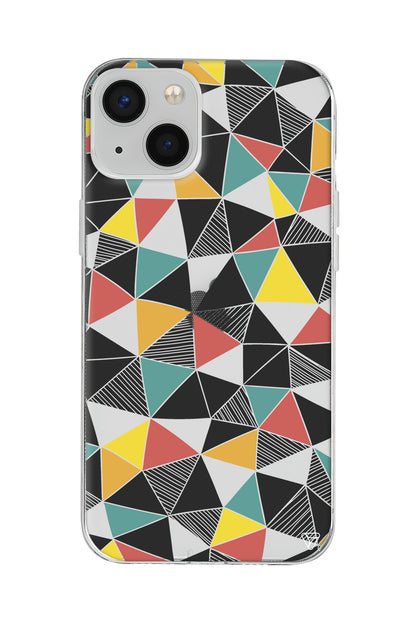 Mosaic Lansman Model İçi Kadife Silikon Telefon Kılıfı