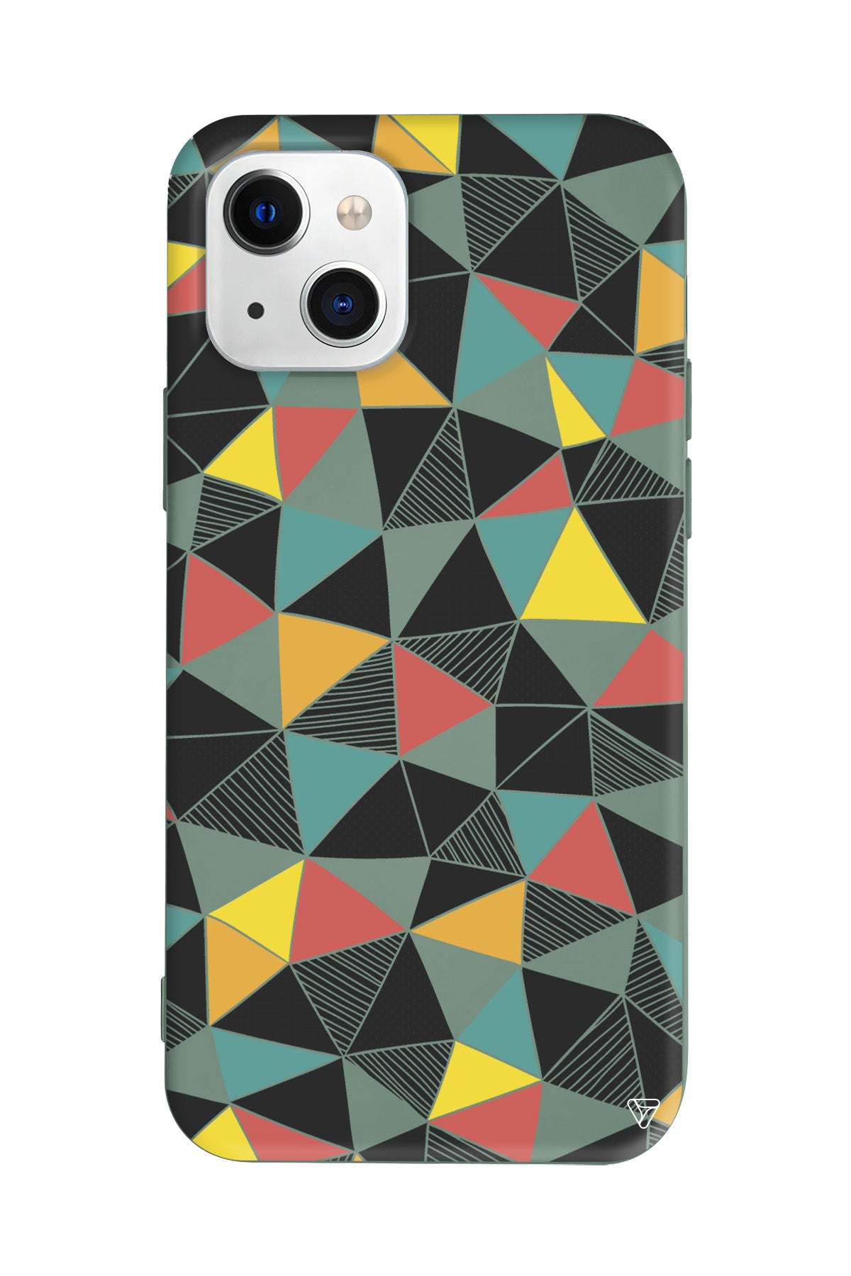 Mosaic Lansman Model İçi Kadife Silikon Telefon Kılıfı