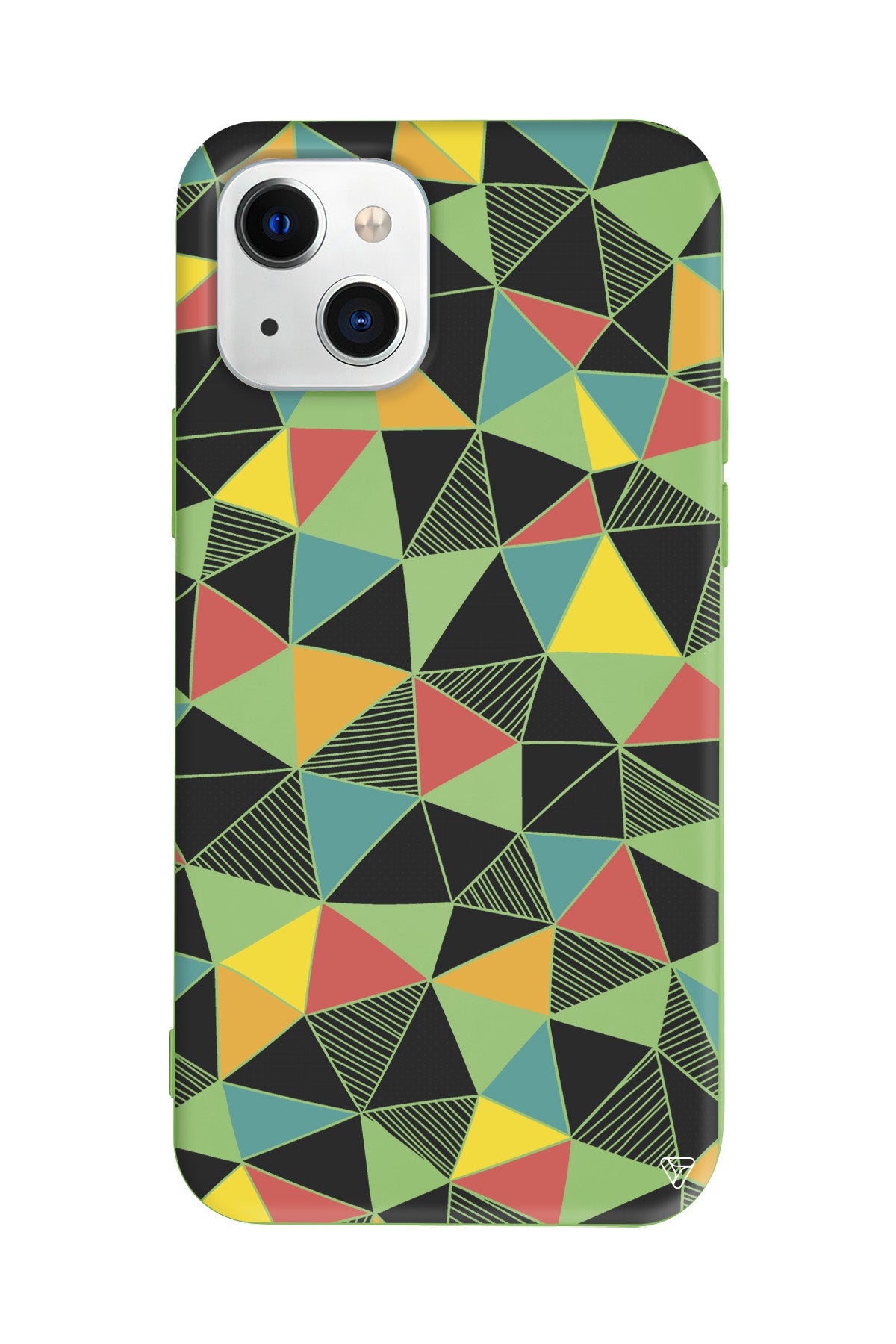 Mosaic Lansman Model İçi Kadife Silikon Telefon Kılıfı