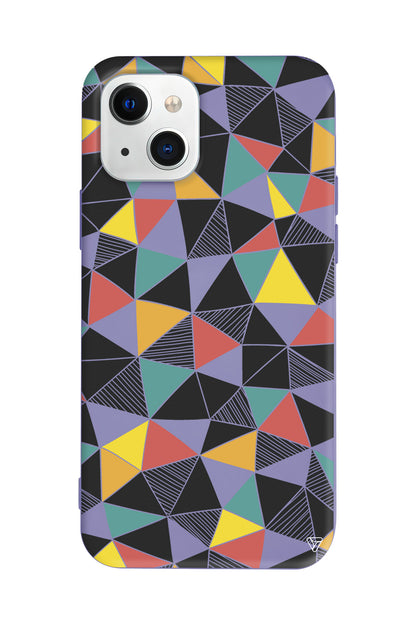 Mosaic Lansman Model İçi Kadife Silikon Telefon Kılıfı