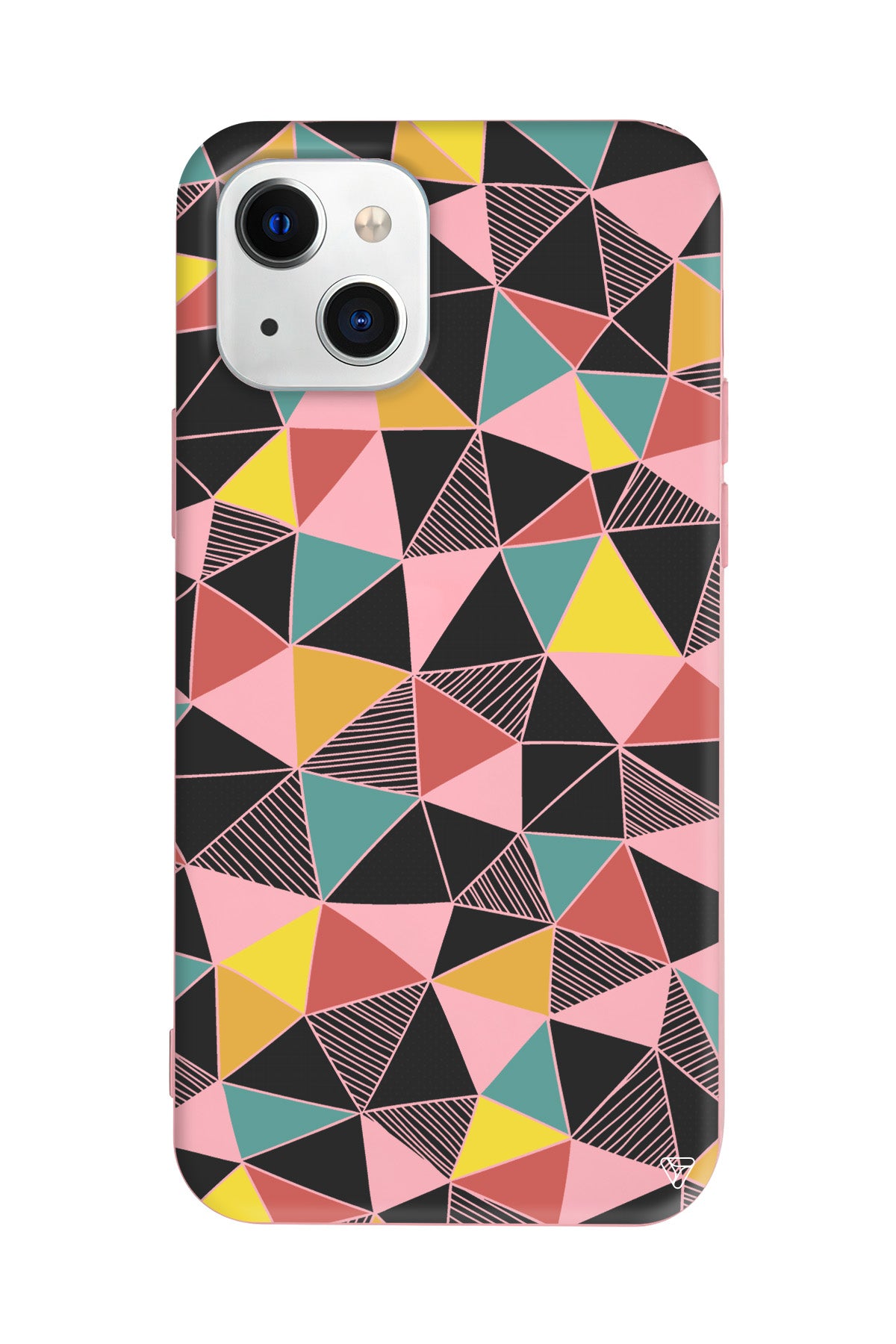 Mosaic Lansman Model İçi Kadife Silikon Telefon Kılıfı