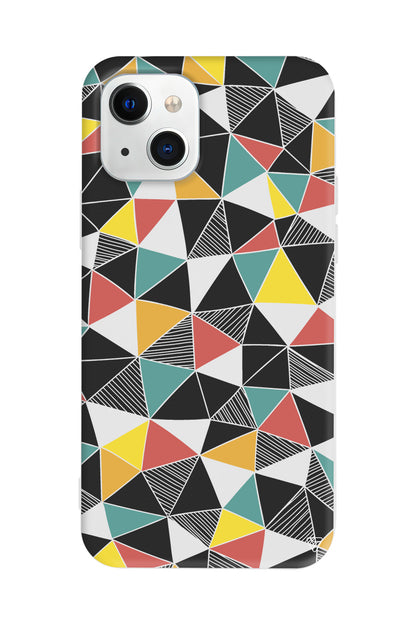 Mosaic Lansman Model İçi Kadife Silikon Telefon Kılıfı