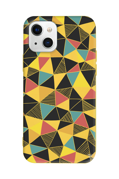 Mosaic Lansman Model İçi Kadife Silikon Telefon Kılıfı